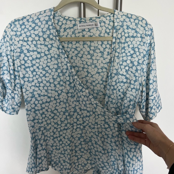 Faithfull the Brand wrap tie top. - Picture 2 of 4